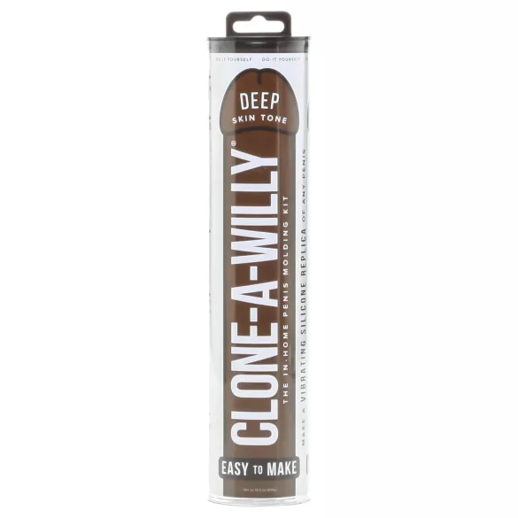 Clone-a-Willy - kit mulaj penis cu vibrator - maro