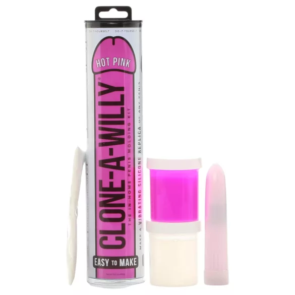 Clone-a-Willy - kit de mulaj penis cu vibrator - silicon roz