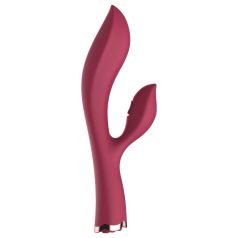   Raytech Rose - vibrator rezistent la apă, cu braț clitoridian (roșu)