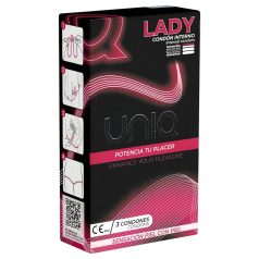Uniq Lady - prezervative pentru femei - 3 bucăți