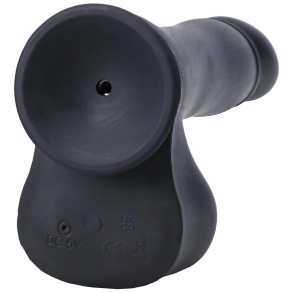 Doc Johnson - vibrator cu piston automat mini cu telecomandă - negru