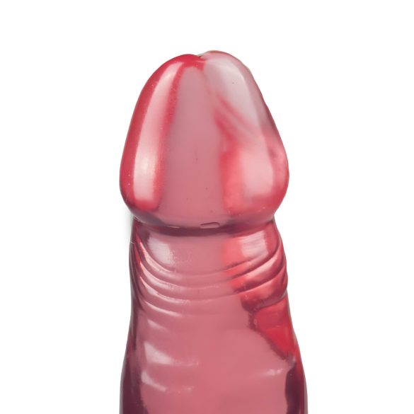 Crystal Jellies - dildo anal cu ventuză - silicon roz