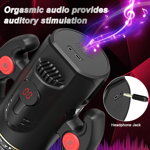 AlvUp - masturbator automat rotativ - negru