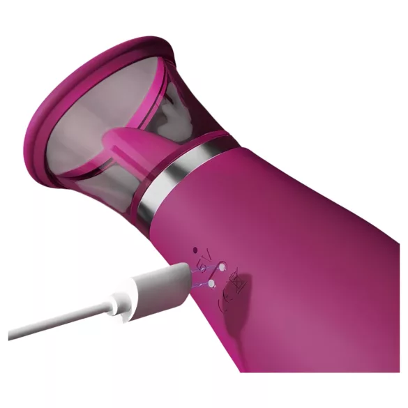 Honey Play Box Scioness - vibrator pentru clitoris cu sucțiune și lins - roz