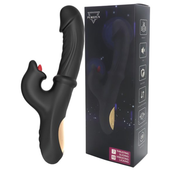 Wilson - vibrator pentru punctul G și clitoris cu braț flexibil - negru