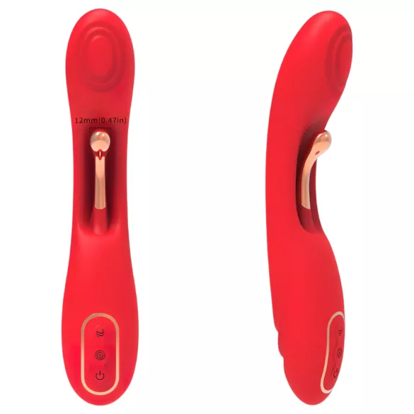 Bestoy - vibrator punctul G cu limbă - roșu