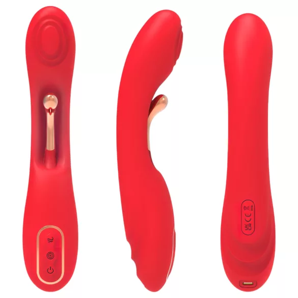 Bestoy - vibrator punctul G cu limbă - roșu