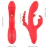 Bestoy - Vibrator clitorial 3 brațe cu limbă - roșu
