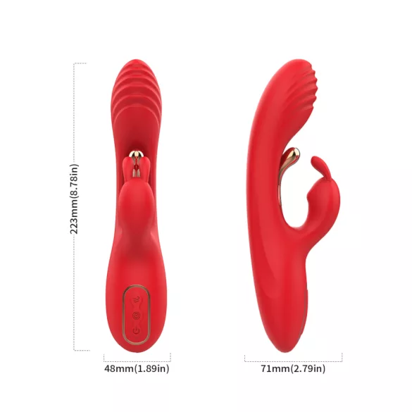 Bestoy - Vibrator stimulare punct G și clitoris - roșu