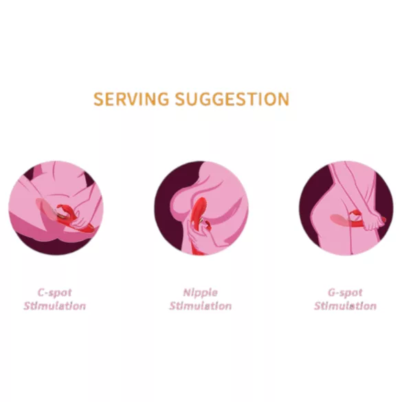 Bestoy - Vibrator stimulare punct G și clitoris - roșu