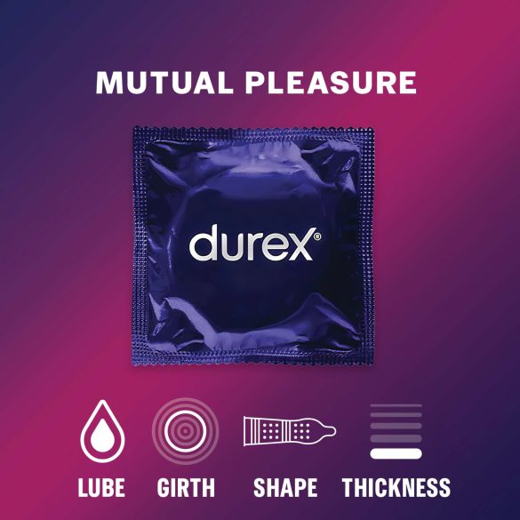 Durex Mutual Pleasure - prezervative cu efect de întârziere (3 bucăți)