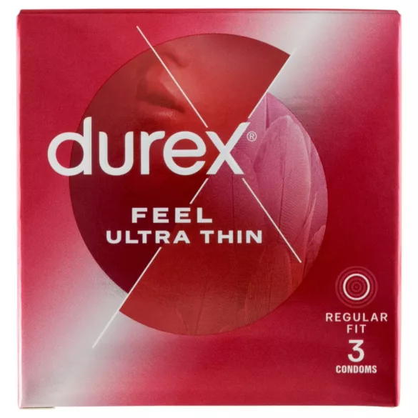 Durex - Prezervative ultra subțiri - senzație naturală - 3 bucăți