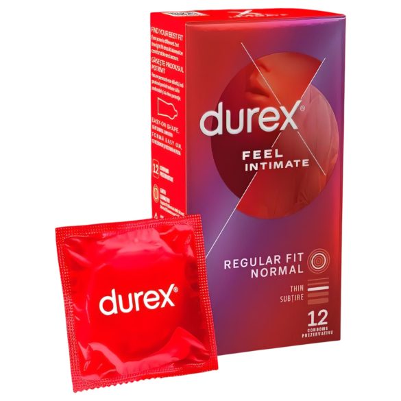 Durex Feel Intimate - Prezervativ subțire (12 buc.)