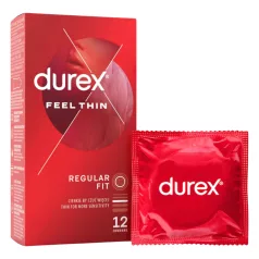   Durex Feel Thin - prezervative ultrasubțiri - senzație naturală - 12 bucăți