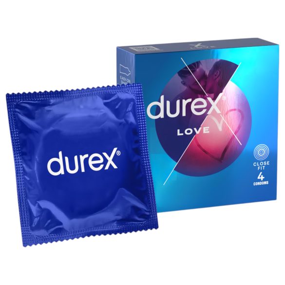 Prezervative Durex Love - Easy-on (4 bucăți)