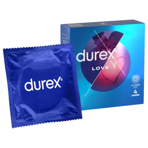 Durex Love - Prezervative strâmte - pachet 4 bucăți