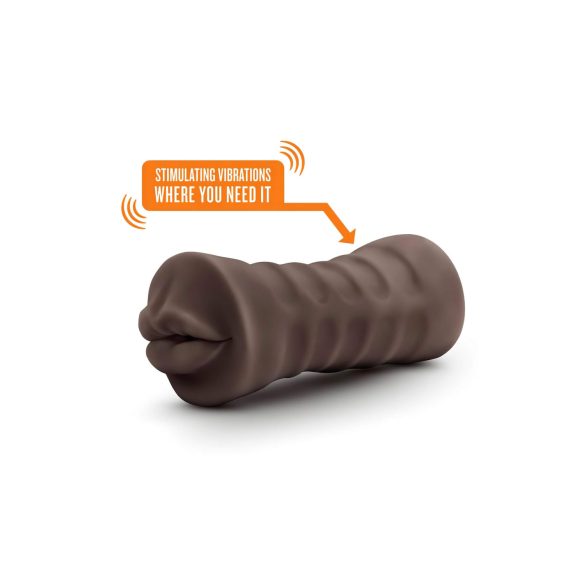 Enlust Krystal - masturbator bucal vibrator cu imagini MI - maro