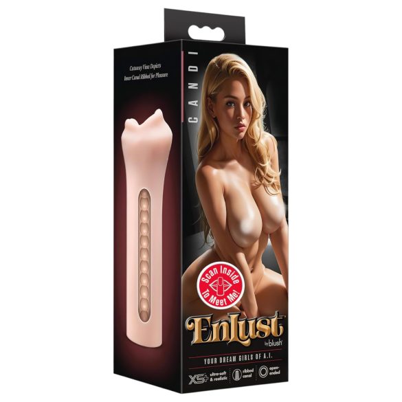 Enlust Candi - masturbator gura - imagini realiste - silicon natur