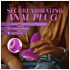 Oh My Gem – plug anal vibrant cu piatră decorativă (mov)