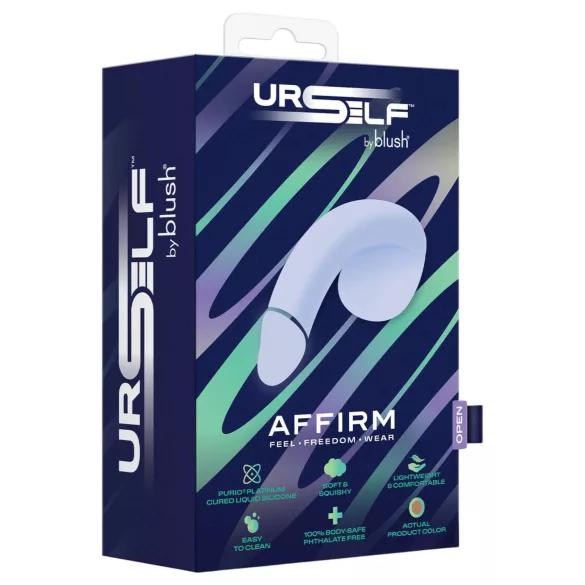 Blush UrSelf Affirm - dildo realist (maro) - 13 cm