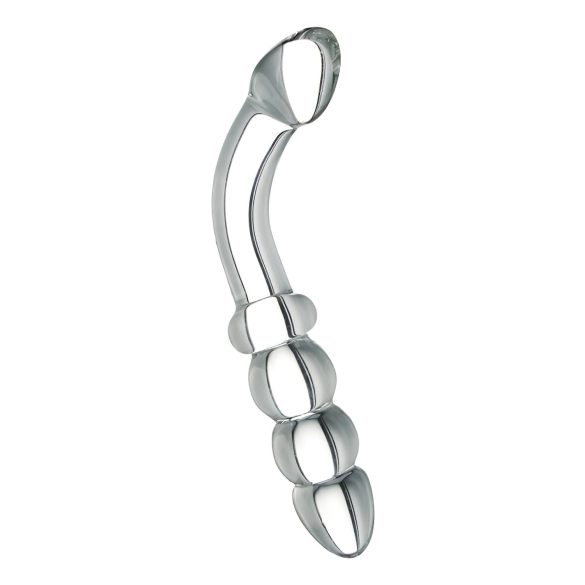 Prisms Hamsa - dublu capăt, dildo din sticlă pentru punctul G (transparent)