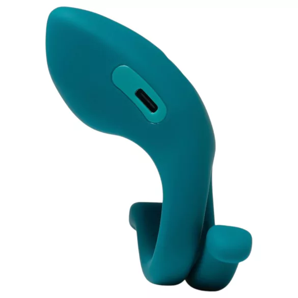 Dame Hug - inel vibrator reglabil pentru penis (verde)