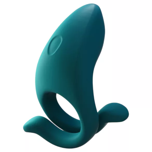 Dame Hug - inel vibrator reglabil pentru penis (verde)