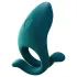 Dame Hug - inel vibrator reglabil pentru penis (verde)