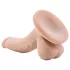 Dr. Skin 4 - dildo realist cu ventuză și testicule - culoare naturală 12cm
