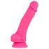 Blush Neo – dildo cu ventuză, 19 cm (roz)