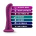 Dildo Temptasia Bellatrix cu ventuză (mov)