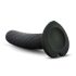 Temptasia Twist Small - dildo cu ventuză - model torsadat - negru
