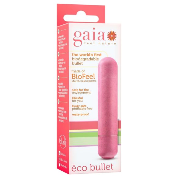 Gaia - Vibrator tip baghetă eco-friendly - mărime medie - coral