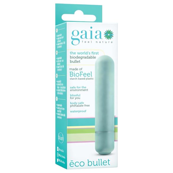 Gaia Eco M - vibrator clasic ecologic - mărime medie - turcoaz