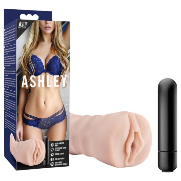 M for Men Ashley - masturbator vibrant - piele naturală