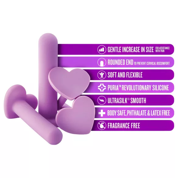 Blush Wellness - set dilatatoare vaginale - silicon - mov
