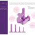 Blush Wellness - set dilatatoare vaginale - silicon - mov