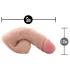 Blush Performance - dildo realist (culoarea pielii) - 13 cm