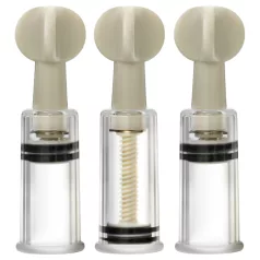   Blush Temptasia - set de pompe pentru clitoris și mameloane (transparent)
