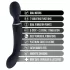 Blush Lush - wand 2 în 1 și vibrator pentru punctul G (negru)