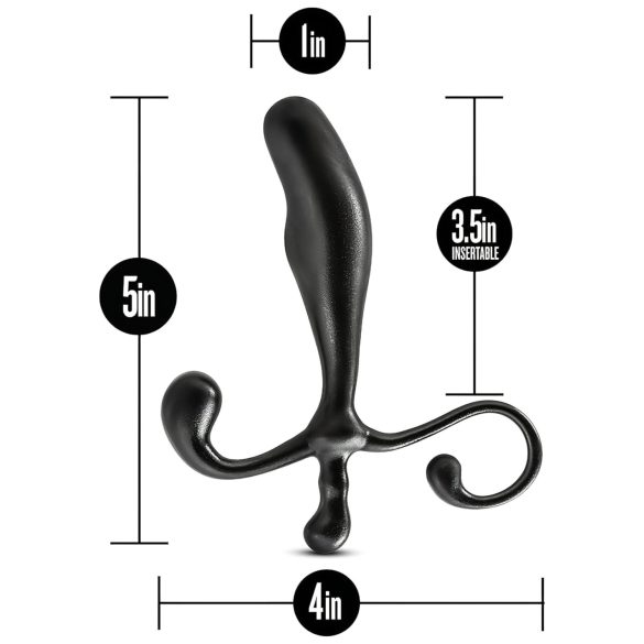 Anal Adventures - dildo pentru prostată - negru