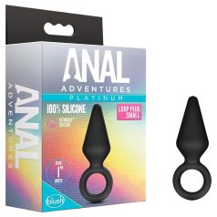 Anal Adventures Platinum S - dop anal (negru) - mic