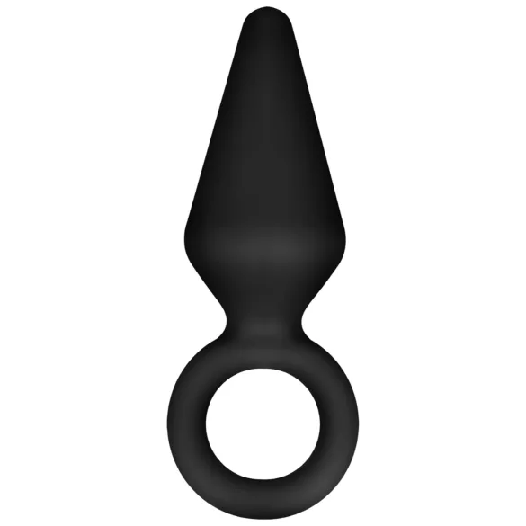 Anal Adventures Platinum S - dop anal (negru) - mic