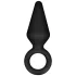 Anal Adventures Platinum S - dop anal (negru) - mic