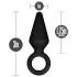 Anal Adventures Platinum S - dop anal (negru) - mic