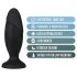 Anal Adventures Platinum Rocket - plug anal mare - silicon negru