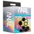 Anal Adventures L - dildo anal cu mărgele (negru)