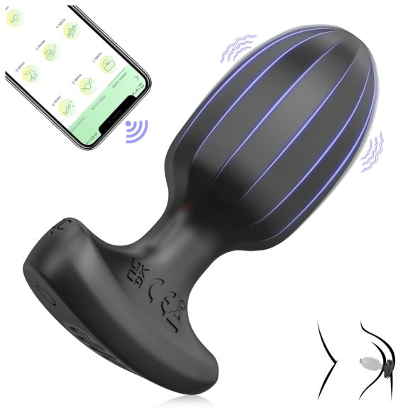 AlvUp - vibrator anal inteligent - negru