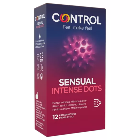 Control - prezervative cu țepi - 12 bucăți