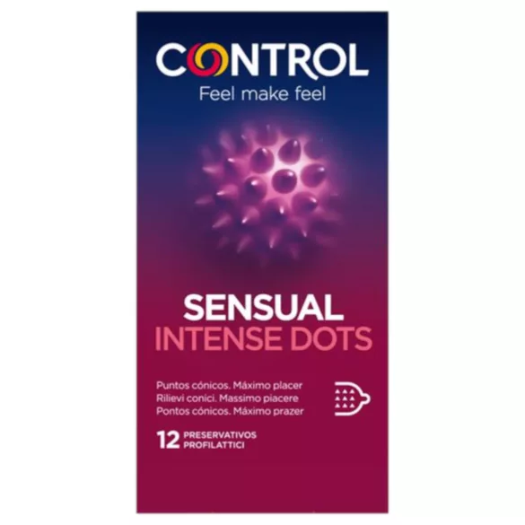 Control - prezervative cu țepi - 12 bucăți